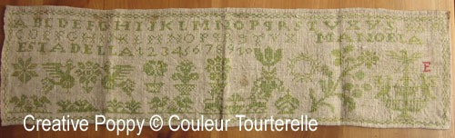 Couleur Tourterelle - Manoela Estadella (Reproduction Sampler), zoom 5 (chart)