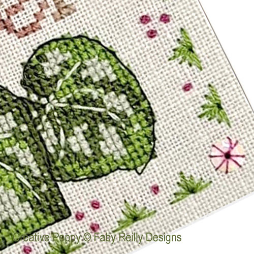 Faby Reilly Designs - Anthea - October Cyclamen, zoom 2 (Needleworkchart)