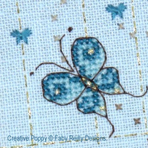 Faby Reilly Designs - Rhodes Butterfly zoom 1 (cross stitch chart)