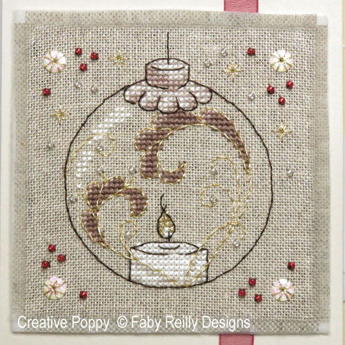 Faby Reilly Designs - Christie Greeting Cards - Set of 2 zoom 3 (cross stitch chart)