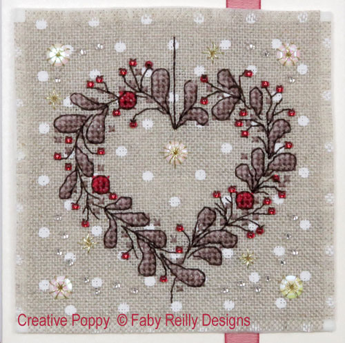 Faby Reilly Designs - Christie Greeting Cards - Set of 4 zoom 2 (cross stitch chart)
