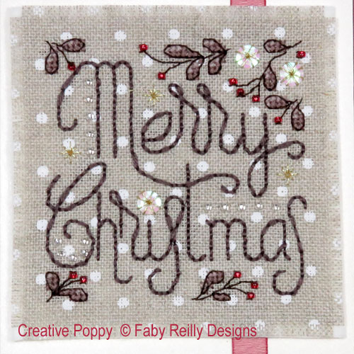 Faby Reilly Designs - Christie Greeting Cards - Set of 4 zoom 3 (cross stitch chart)