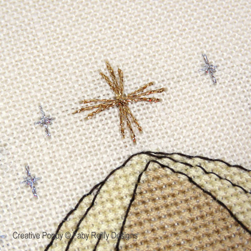 Faby Reilly Designs - Follow the Star - Quick challenge : Triple cross-stitch (specialty stitch), zoom 2 (Needleworkchart)