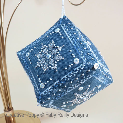Faby Reilly Designs - Let it snow Cube (cross stitch chart)