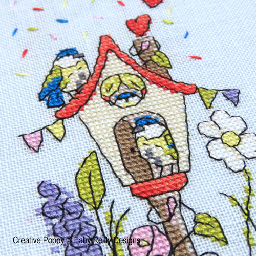 New Home, cross stitch pattern by Faby Reilly Designs, zoom 1
