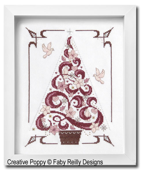 O Tannenbaum in Pink cross stitch pattern by Faby Reilly