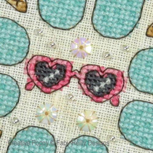 Summer Dreams Mandala cross stitch pattern by Faby Reilly Deisgns, zoom 1