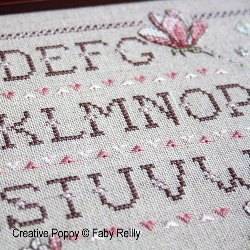 Magnolia Sampler cross stitch pattern by Faby Reilly Designs, zoom3
