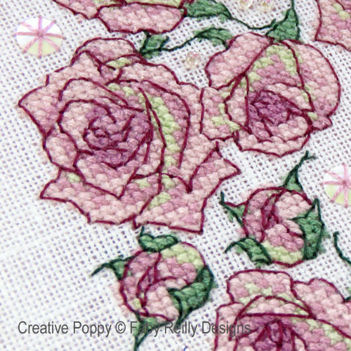 Faby Reilly Designs - Once upon a Rose Heart zoom 3 (cross stitch chart)