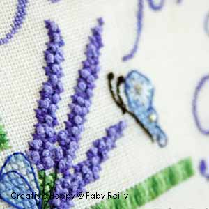 lavender cross stitch pattern for mother\'s day card (zoom 2)