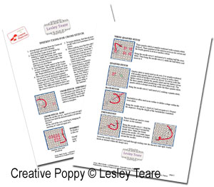 Cross stitch guide cross stitch pattern by Lesley Teare