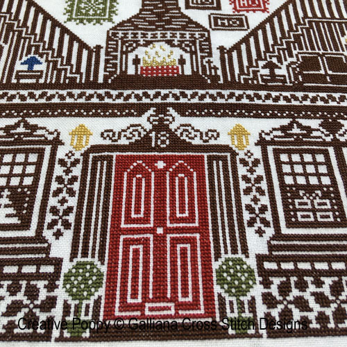 House of Christmas cross stitch pattern by Galliana, zoom 1