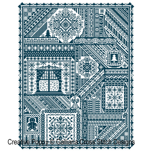 The Christmas Sampler cross stitch pattern by Galliana