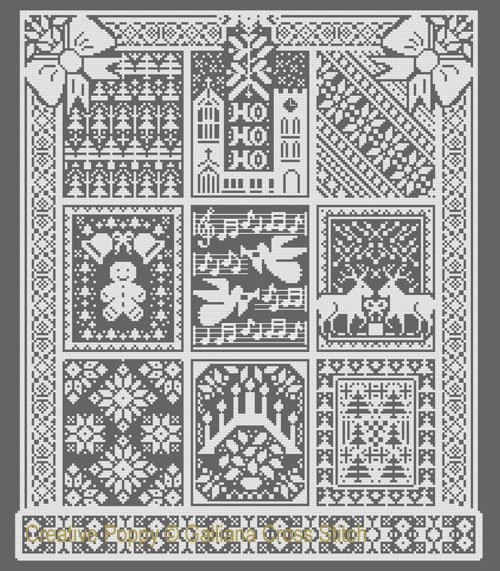 The Christmas Window cross stitch pattern by Galliana Cross stitch