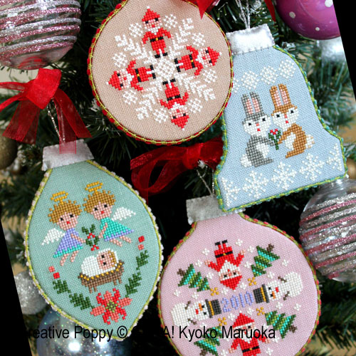 Gera! by Kyoko Maruoka - Christmas ornaments (cross stitch chart )