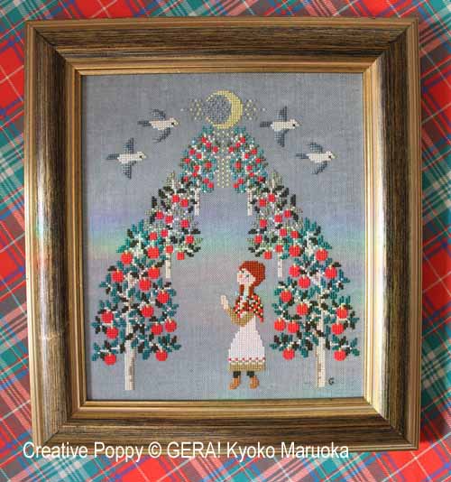 Gera! by Kyoko Maruoka - Anne (The Prayer) zoom 3 (cross stitch chart)