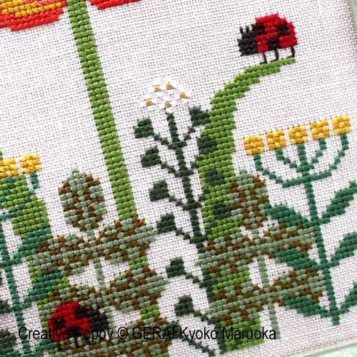 Thumbelina cross stitch pattern by GERA! Kyoko Maruoka, zoom 1