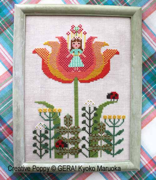 Thumbelina cross stitch pattern by GERA! Kyoko Maruoka