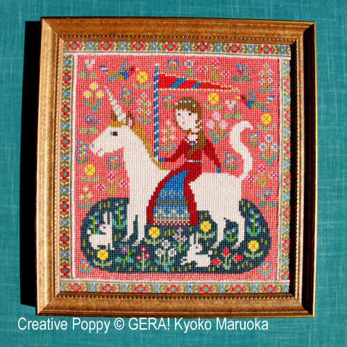 The lady and the Unicorn cross stitch pattern by GERA! Kyoko Maruoka