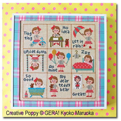 Little Klara cross stitch pattern by GERA! Kyoko Maruoka