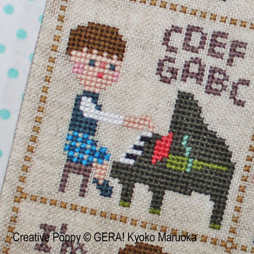 Gera! by Kyoko Maruoka - Little Peter zoom 2 (cross stitch chart)