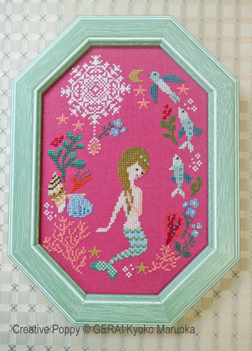 The Little Mermaid cross stitch pattern by GERA! Kyoko Maruoka