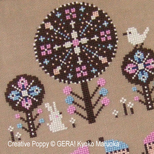 Gera! by Kyoko Maruoka - Our Little World zoom 2 (cross stitch chart)