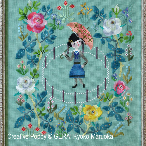 Gera! by Kyoko Maruoka - Posing zoom 4 (cross stitch chart)