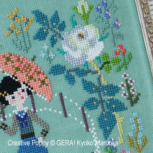 Gera! by Kyoko Maruoka - Posing zoom 3 (cross stitch chart)