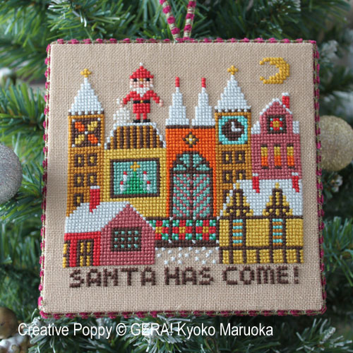 Santa has come - II cross stitch pattern by GERA! by Kyoko Maruoka