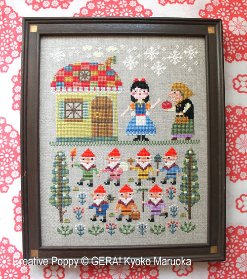 Snow White cross stitch pattern by GERA! by Kyoko Maruoka