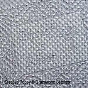 Gracewood Stitches design by Kathy Bungard - Christ is risen  - cross stitch pattern chart (zoom1)