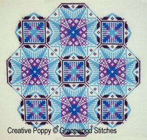Gracewood Stitches, Kaleidoscopes - K1 (cross stitch pattern chart) (zoom3)