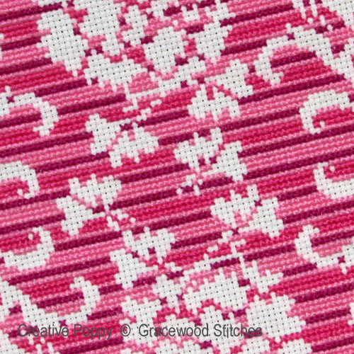 Gracewood Stitches - September - Carnations zoom 2 (cross stitch chart)