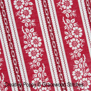 Gracewood Stitches - Alsace (Vintage Textile Collection) zoom 2 (cross stitch chart)