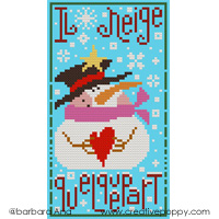 It is snowing somewhere - cross stitch pattern - by Barbara Ana Designs (zoom 2)