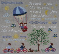 Reach for the stars... - cross stitch pattern - by Perrette Samouiloff