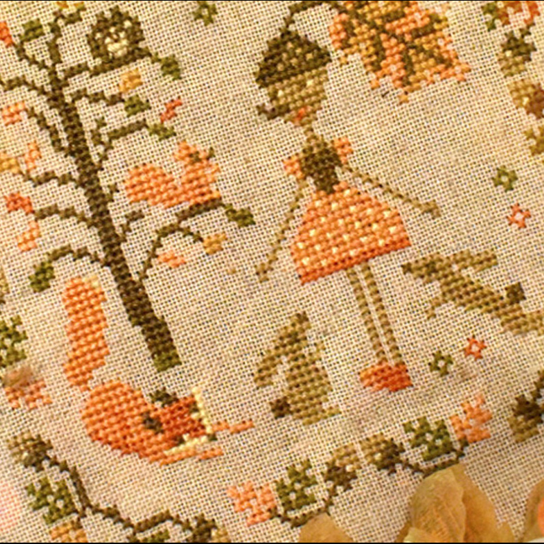 Kateryna - Stitchy Princess - The Acorn fairy, zoom 3  (cross stitch chart)