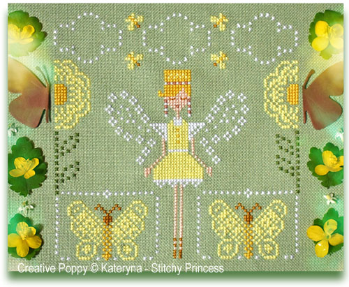 Butterfly Fairy, cross stitch pattern, by Kateryna - Stitchy Princess