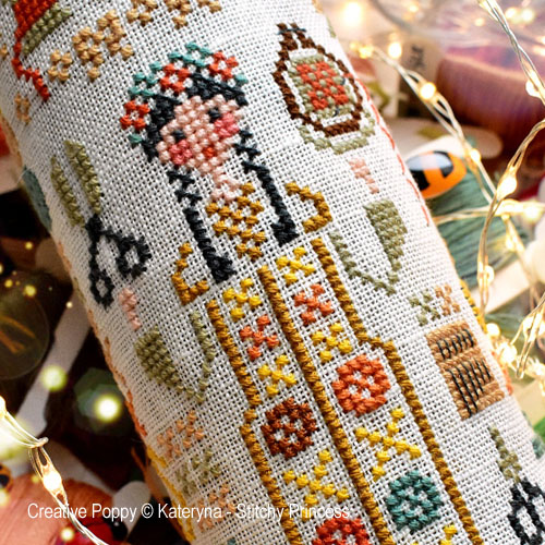 Miss Cross Stitch, cross stitch pattern, by Kateryna - Stitchy Princess (zoom)