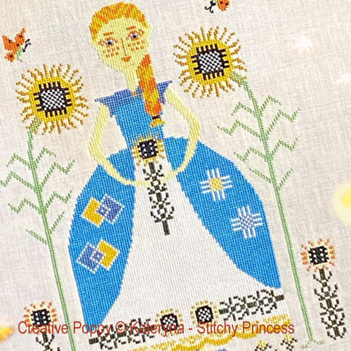 cross stitch patterns for Summer designed by Kateryna - Stitchy Princess