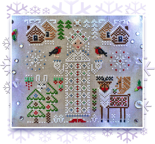 Miss Winter cross stitch pattern by Kateryna - Stitchy Princess