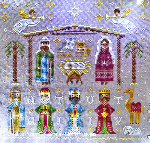 <b>The nativity Scene</b><br>cross stitch pattern<br>by <b>Kateryna - Stitchy Princess</b>