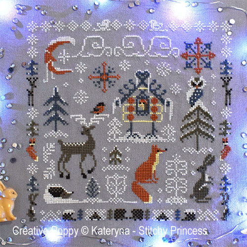 <b>Winter forest</b><br>cross stitch pattern<br>by <b>Kateryna - Stitchy Princess</b>