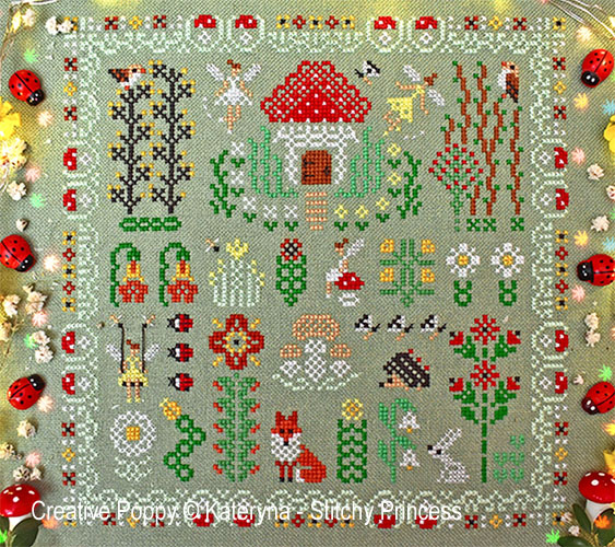 Kateryna - Stitchy Princess : Woodland Fairies (counted cross stitch pattern)