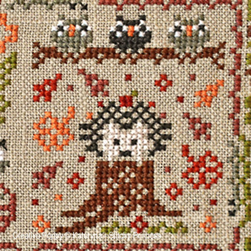 The World of Hedgehogs cross stitch pattern by Kateryna - Stitchy Princess, zoom 1
