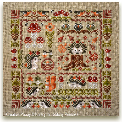 The Wold of Hedgehogs cross stitch pattern by Kateryna - Stitchy Princess
