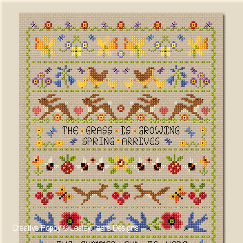 Lesley Teare Designs - All in a Year Sampler (cross stitch chart)