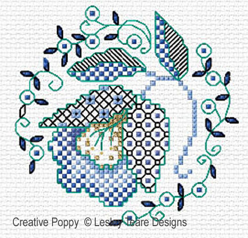 Lesley Teare Designs - Blackwork Easter designs zoom 2