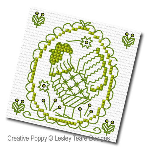 Lesley Teare Designs - Blackwork Spring Cards zoom 1